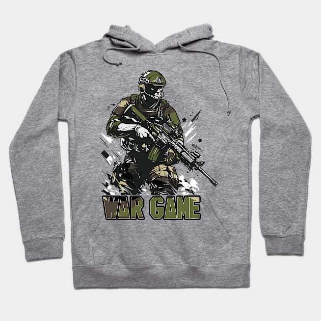 Badass War Game Hoodie by aswIDN